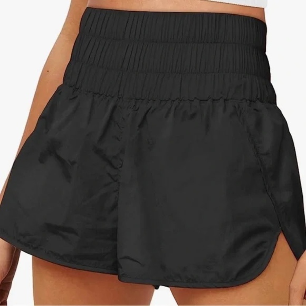 Kinesis Womens Black High Waisted Athletic Shorts Size XS Napoli Coast Hike